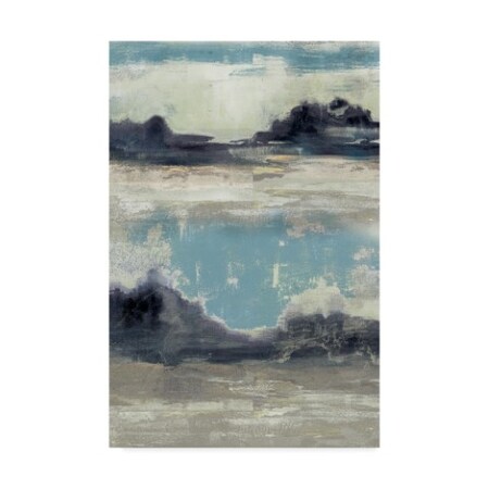 Jennifer Goldberger 'Peaceful Mountain Iii' Canvas Art,30x47